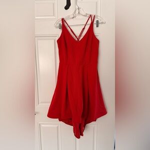 B Darlin Red Strappy Dress